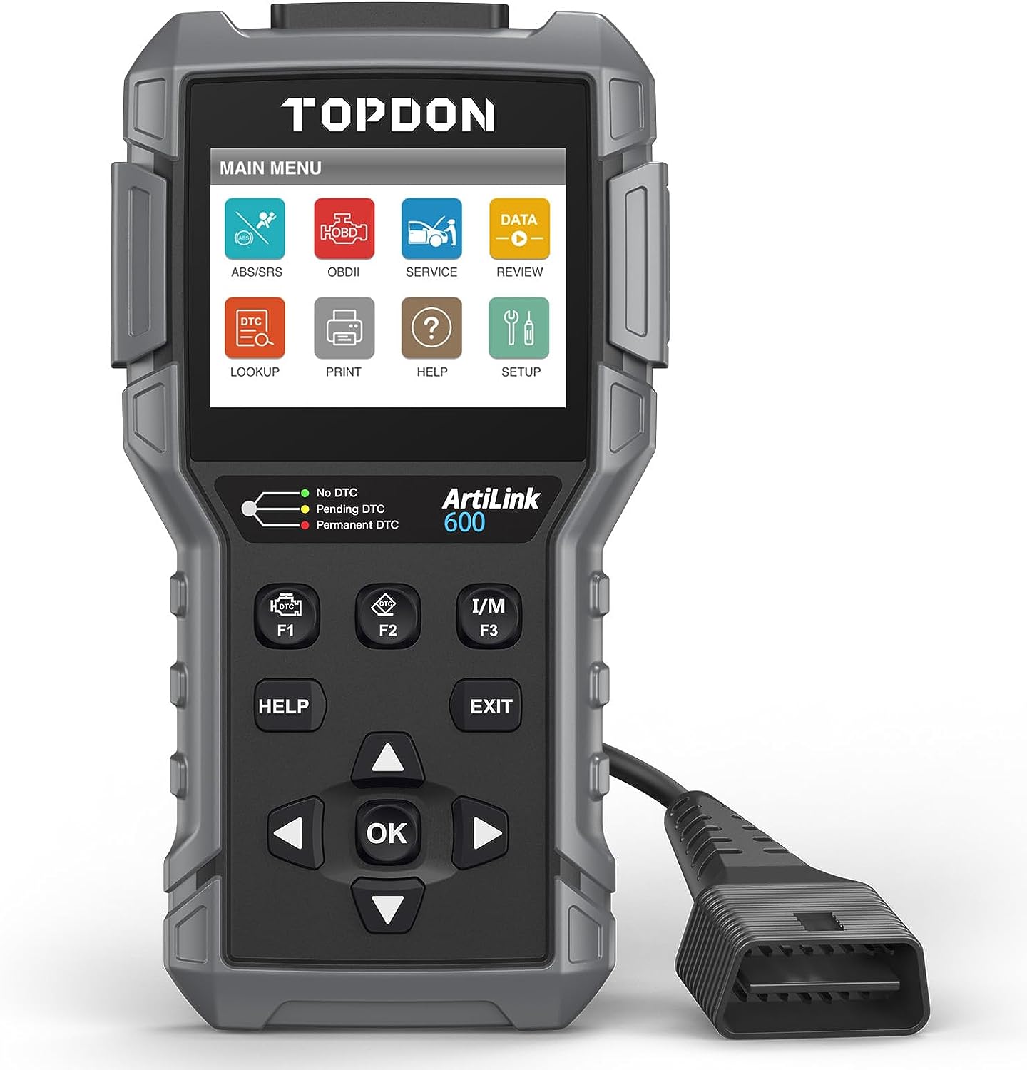Topdon ArtiLink600 OBD2 Scanner Code Reader with ABS/SRS Diagnostics