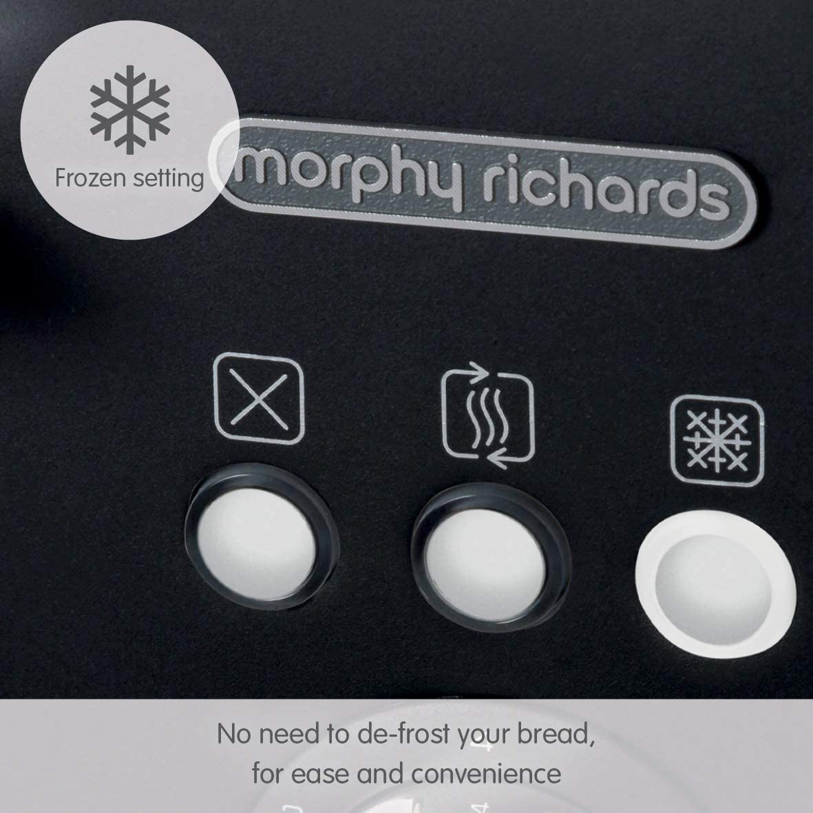 Morphy Richards 248020 Illumination 4 Slice Toaster, Black