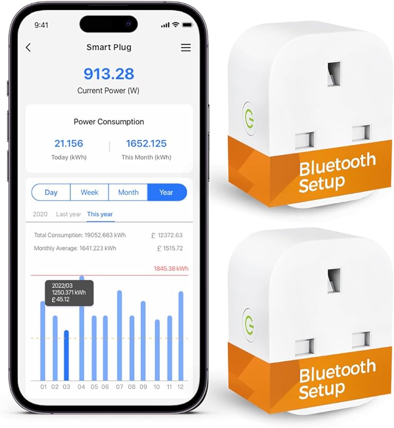 Smart Plug Works with Alexa, Google Home, Bluetooth Smart Socket
