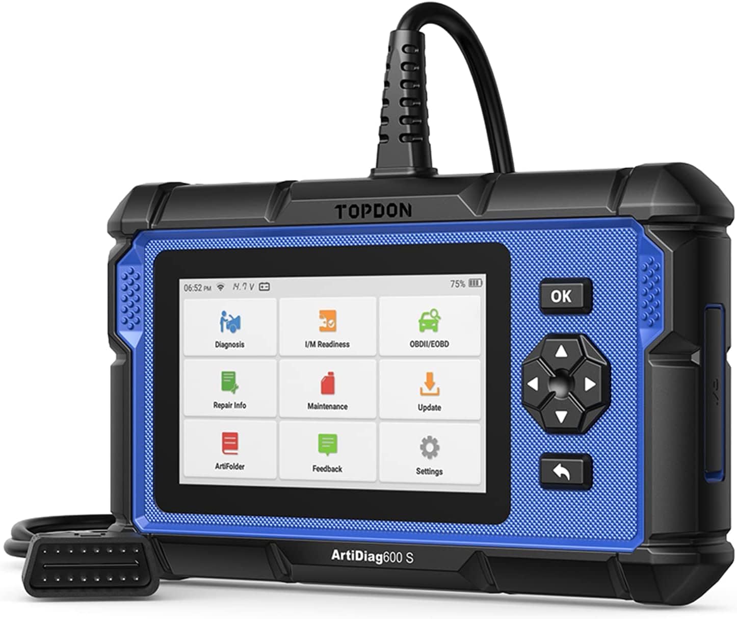 TOPDON ArtiDiag600S OBD2 Code Reader, Car Diagnostic Tool For 4 Systems Engine/ABS/Airbag/AT-2606