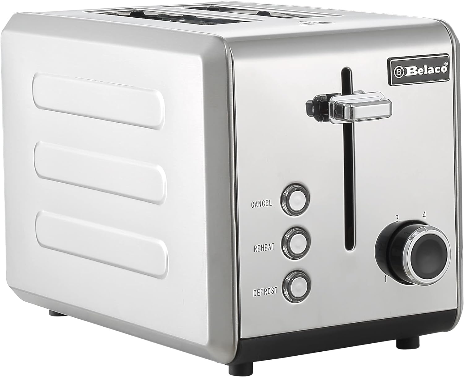 Belaco 2-Slice Toaster Wide Slots with Frozen, Cancel and Reheat Settings-1879U