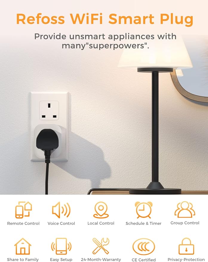 Refoss Wifi Plug Alexa Smart Sockets