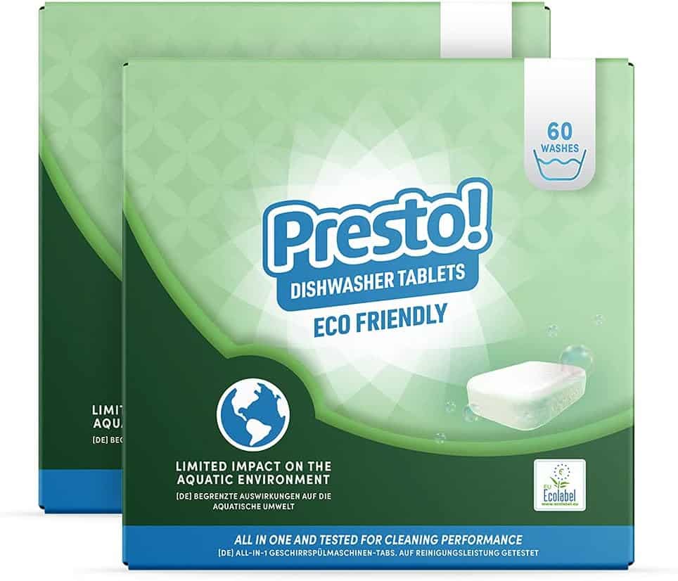 Amazon Brand - Presto! All in One Eco Dishwasher Tablets,Pack of 120-1264