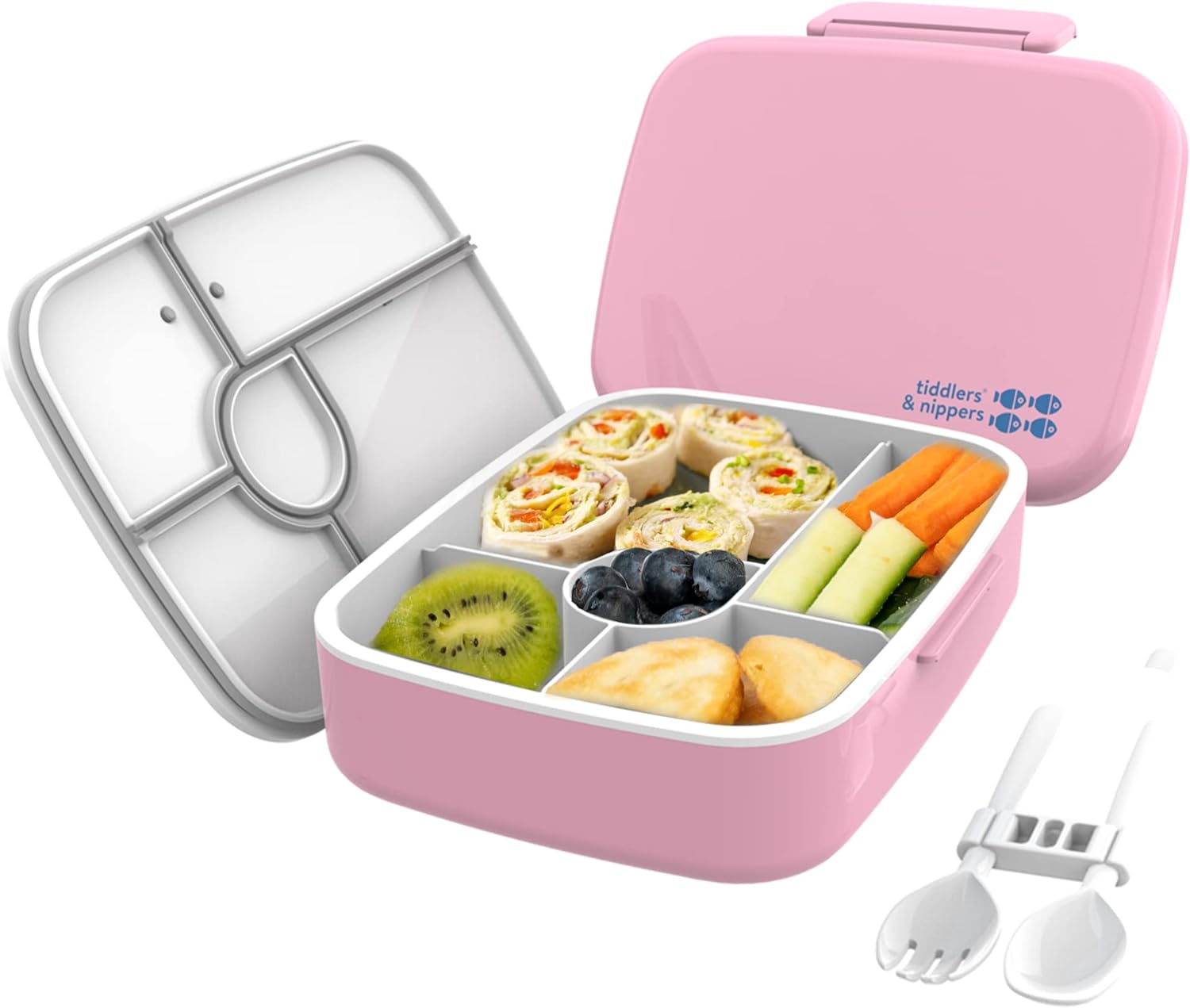 tiddlers & nippers 5 Compartment Lunch/Bento Box for Kids & Adults 3629