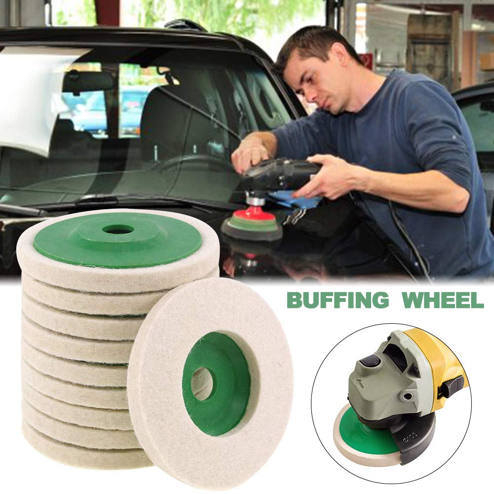 Wool Polishing Wheel Wear-resistant Buffing Pads Angle Grinder Wheel Felt Polishing Disc for Stainless Steel Ceramic-9461