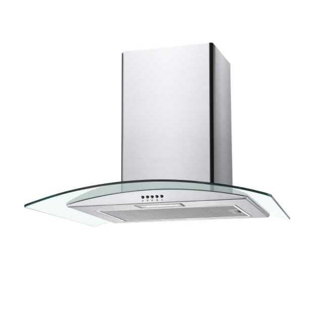 Candy Chimney Cooker Hood -Curved Glass Canopy 70cm CGM70NX 4371NO