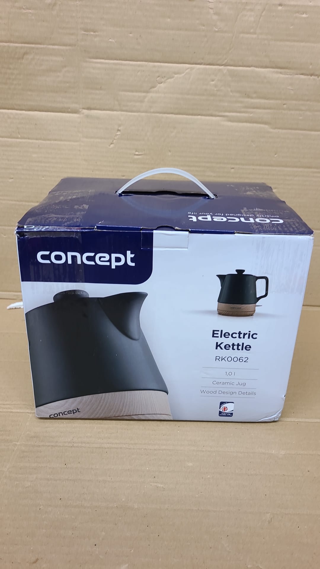 Concept RK0062 electric kettle 1 L 1200 W Anthracite Wood- 6986