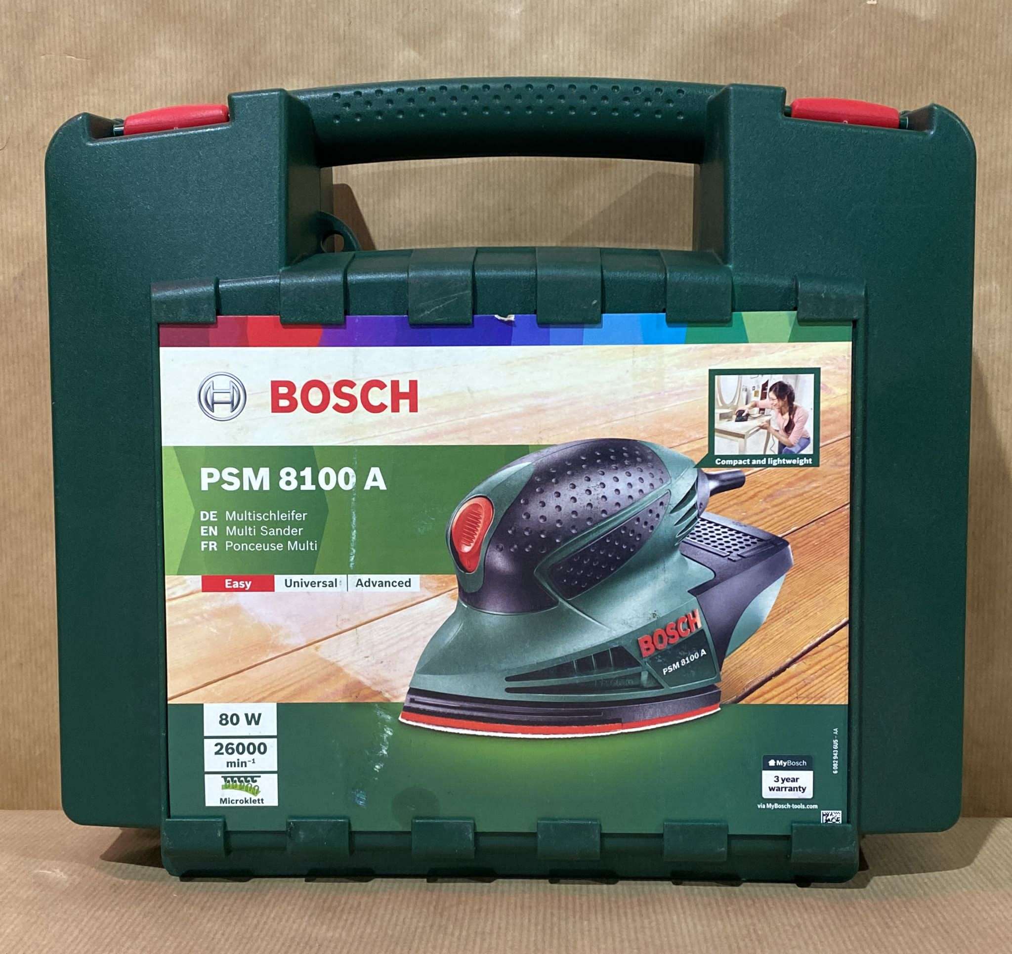 Bosch 80W 240V Corded Detail sander PSM 8100A 6456