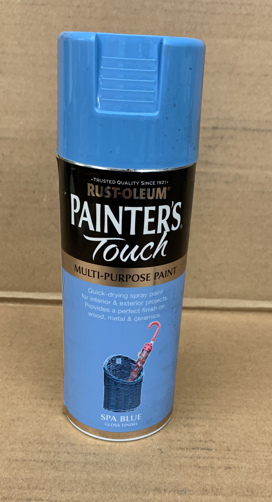 Rust-Oleum Painter's Touch Spa blue Gloss Multi-surface Decorative spray paint, 400ml- 0299