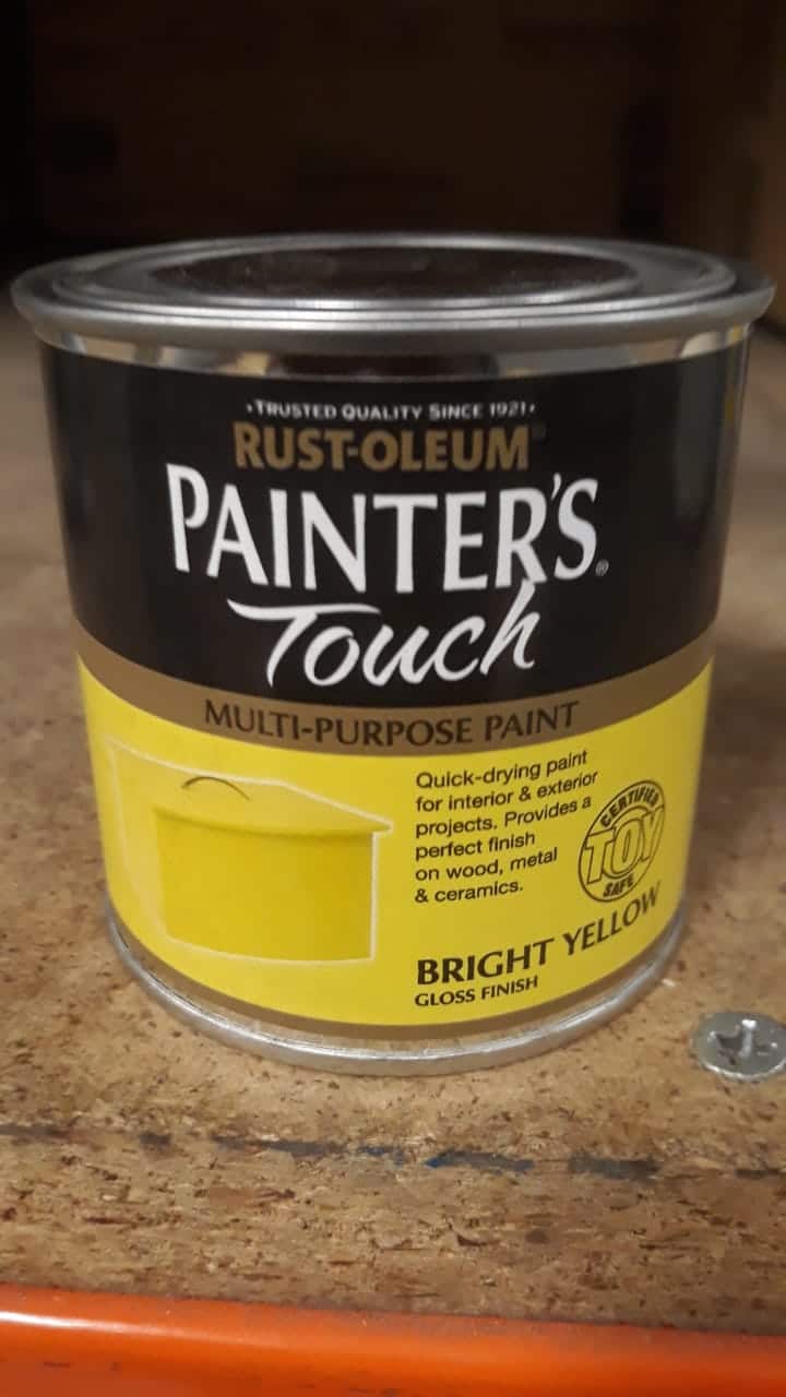 Rust-Oleum Painter's touch Bright yellow Gloss Multi-surface paint, 250ml-0878