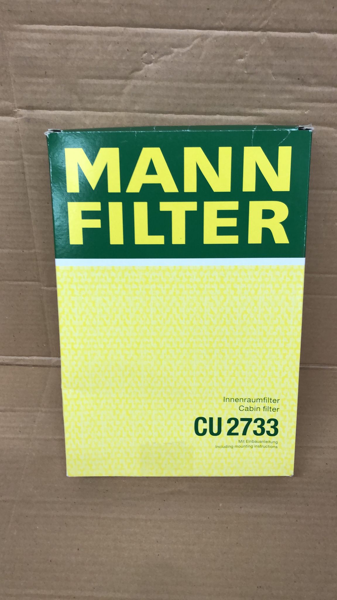 MANN-FILTER CU 2733 Cabin Air Filter – For Passenger Cars - 7904