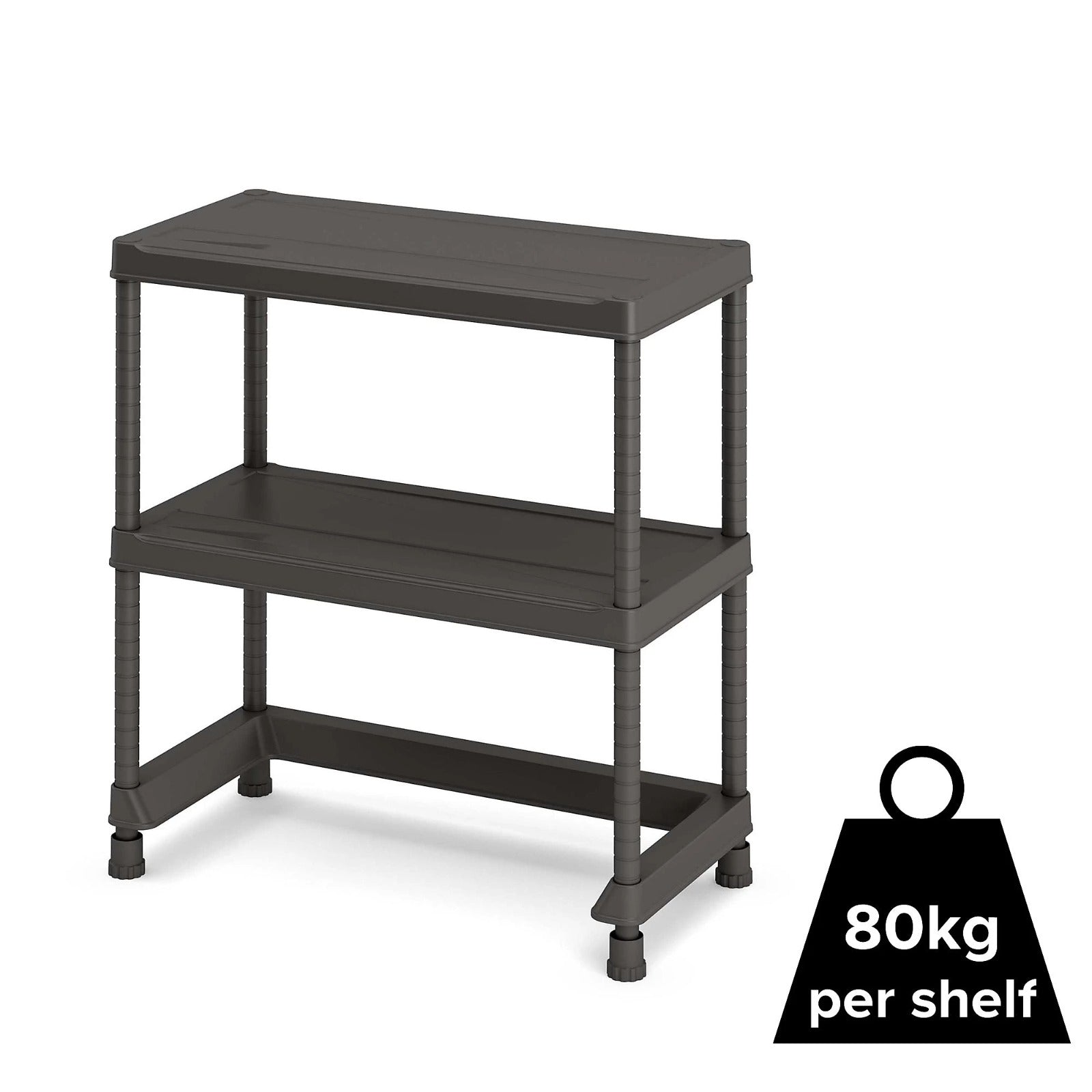5 shelf Chipboard & steel Shelving unit (H)1800mm (W)900mm - 09011