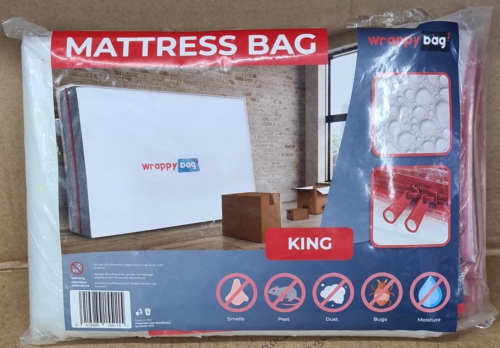 WRAPPYBAG – Protective Plastic Mattress Case-King Size -5115