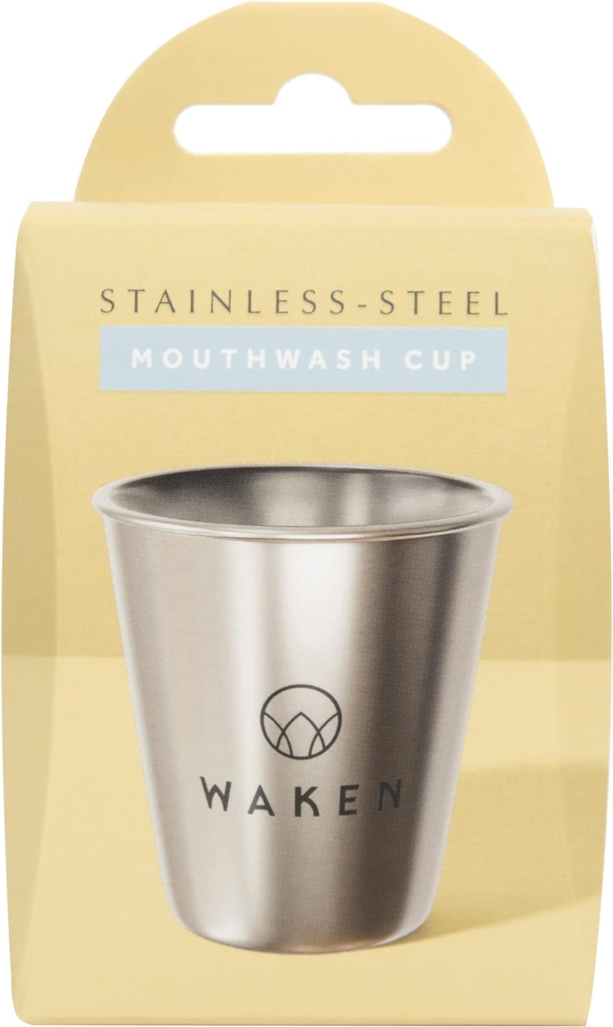 Waken Stainless Steel Mouthwash Cup, 20 ml 20284
