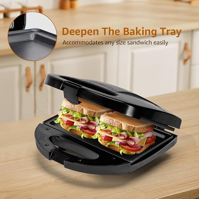 Aigostar Deep Fill Toastie maker, Sandwich Toaster-0570