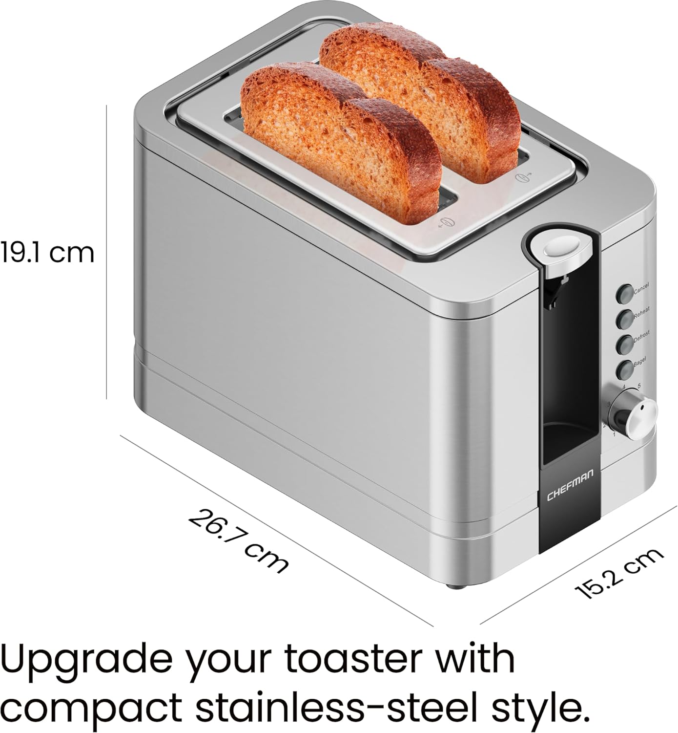 Chefman 2 Slice Toaster-