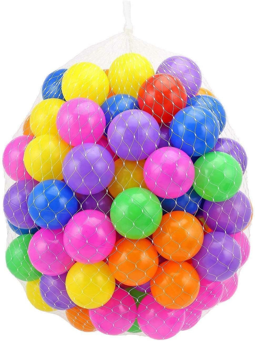 100 x Multi-Color Kids Baby Child Soft Play Fan Balls Toy for Ball Pit Swim Pool 0758