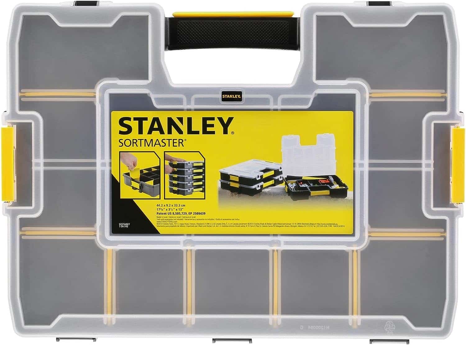 Stanley Professional Organiser, Tool Box, Tool Organiser, Sort Master Seal Tight ‎STA194745 -5266