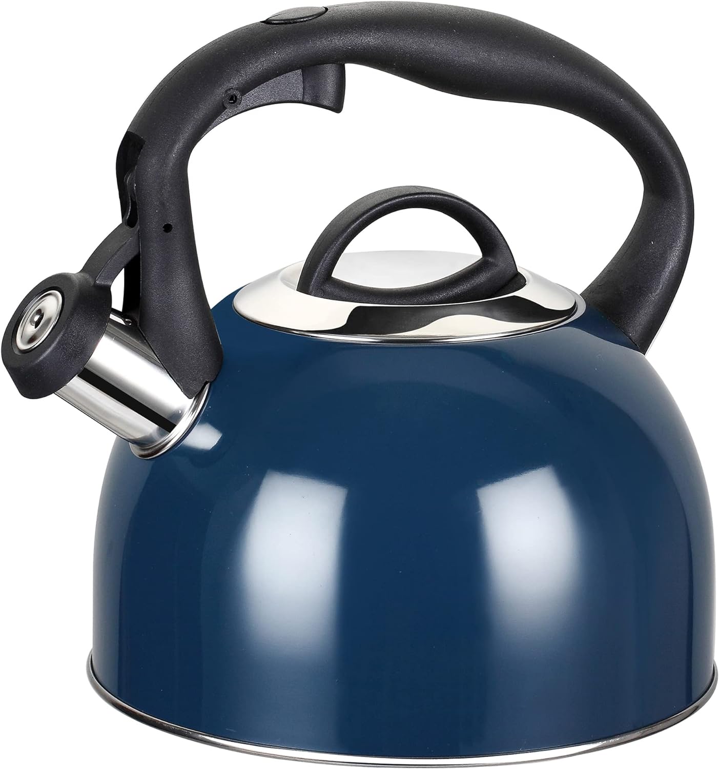 MAISCHOU Stove Top Whistling Kettle 2.5L Stainless Steel (Navy Blue)-1278
