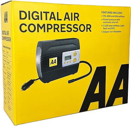 AA 12V Digital Tyre Inflator AA5502 – For Cars Other Vehicles Inflatables Bicycles-5502