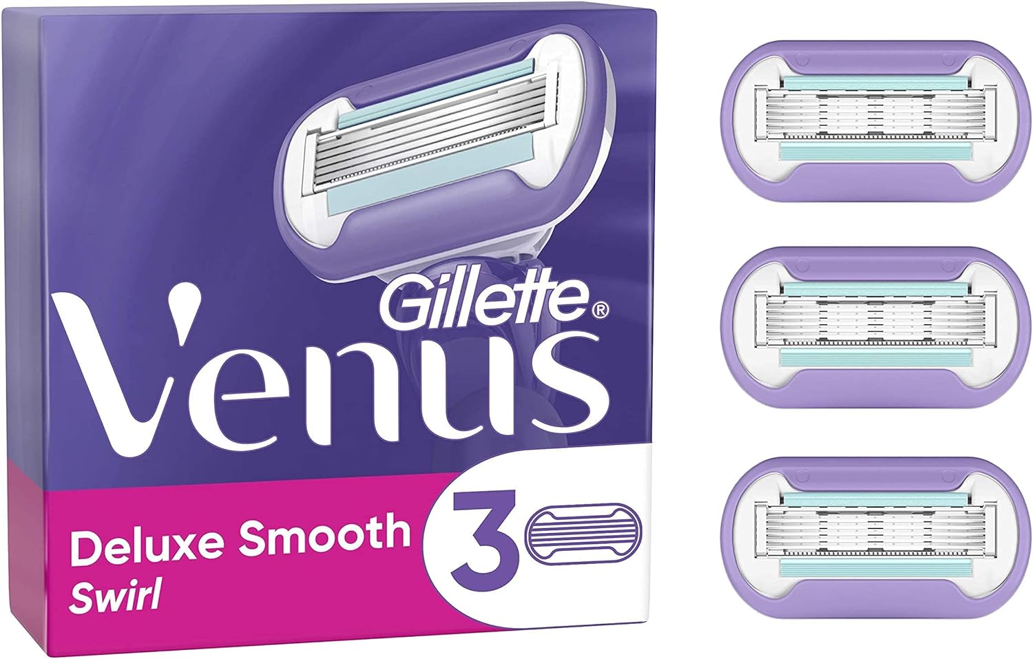 Gillette Venus Deluxe Smooth Swirl Razor Blades- 1291