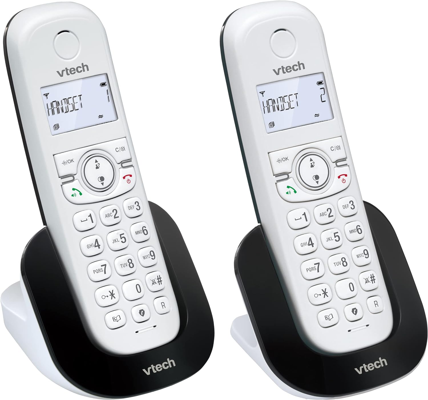 VTech CS1501 2-Handset Dual-White-4422