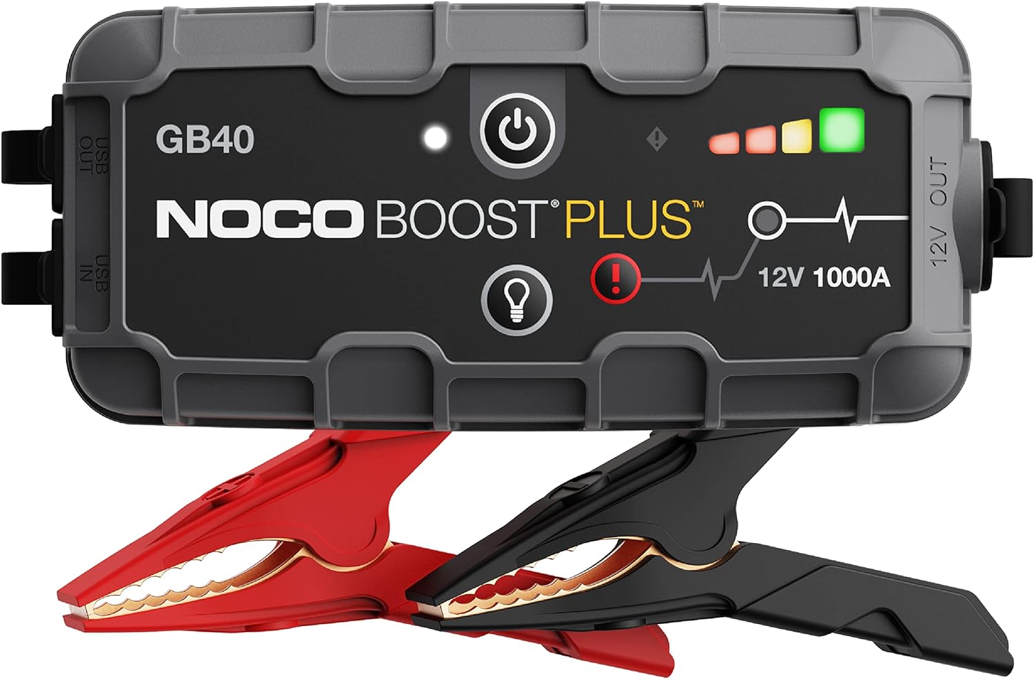 NOCO Boost Plus GB40 1000 Amp 12-Volt UltraSafe Portable Lithium Car Battery Jump Starter Pack for up To 6-Liter Petrol and 3-Liter Diesel Engines 5022
