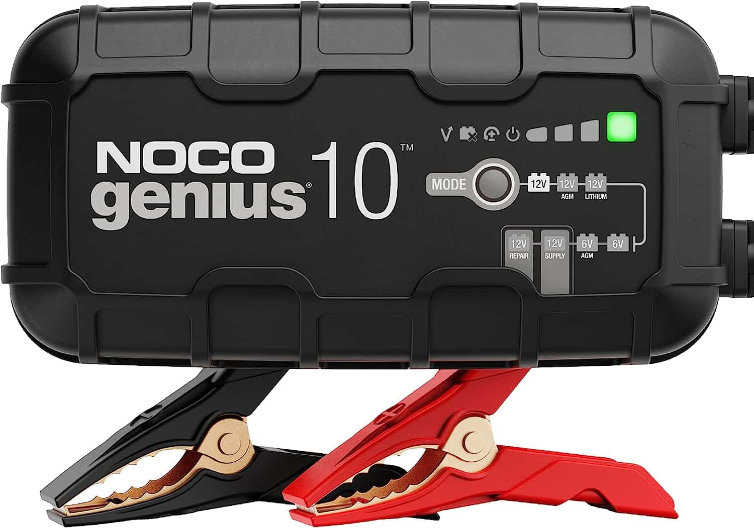 NOCO GENIUS10UK, 10A Car Battery Charger, 6V and 12V Portable Smart Charger-0236