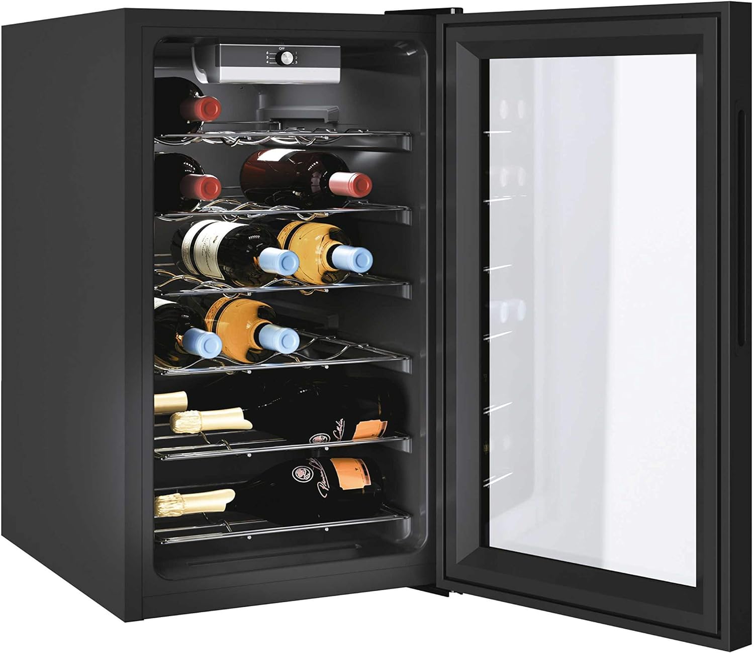 Candy CWC021MKN 21 Bottle Wine Cooler - Black-1591