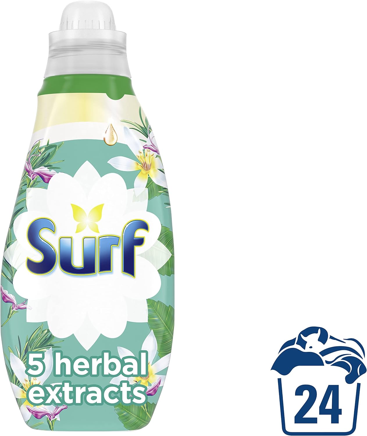 7x Surf 5 Herbal Extracts infused with natural essential oils Concentrated Liquid Laundry Detergent (qty 7)- 9812