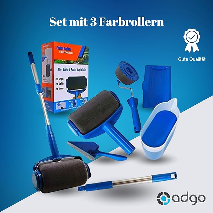 ADGO Paint Roller Clever Brush Multifunctional Set