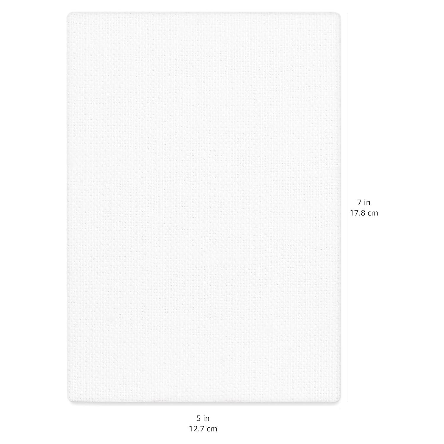 Amazon Basics Painting Canvas Panels- White, 7 in x 5 in-3744