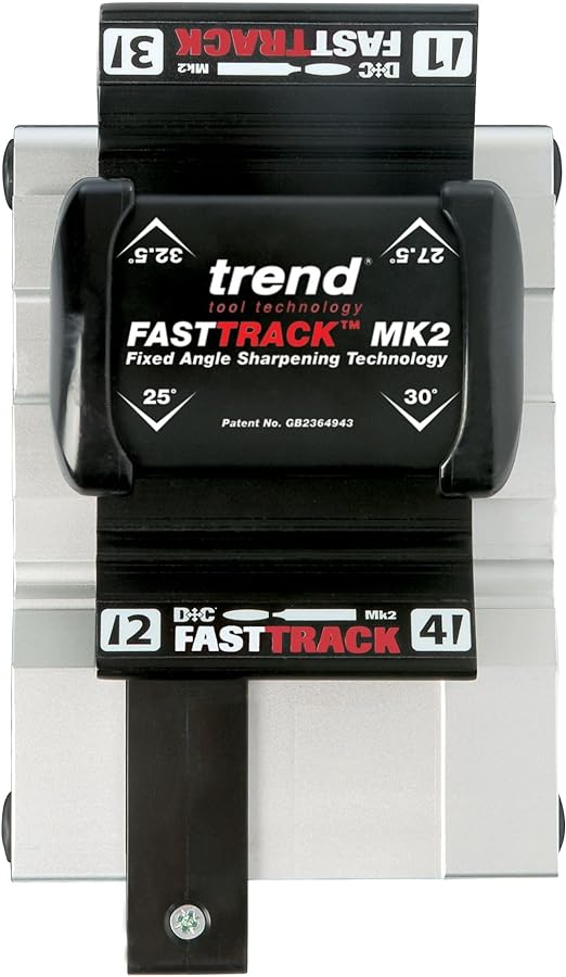 Trend FastTrack Mk2 Sharpener Kit, Hand-Operated, Consistent Angles, Portable, FTS/KIT/MK2 5211