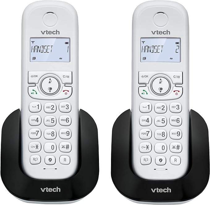 VTech CS1501 2-Handset Dual-White-5 4422
