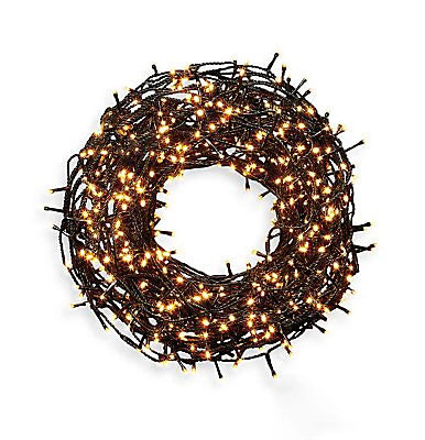 720 Warm white LED String lights Green cable-2742