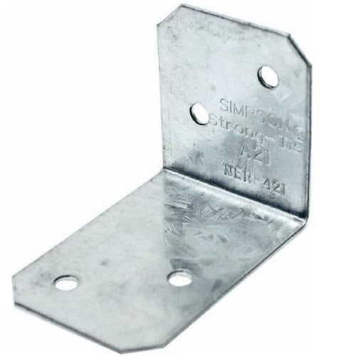 Simpson Strong-Tie A21 38 x 50 x 35 90 Degree Angle Bracket 1.2mm Pre-Galv