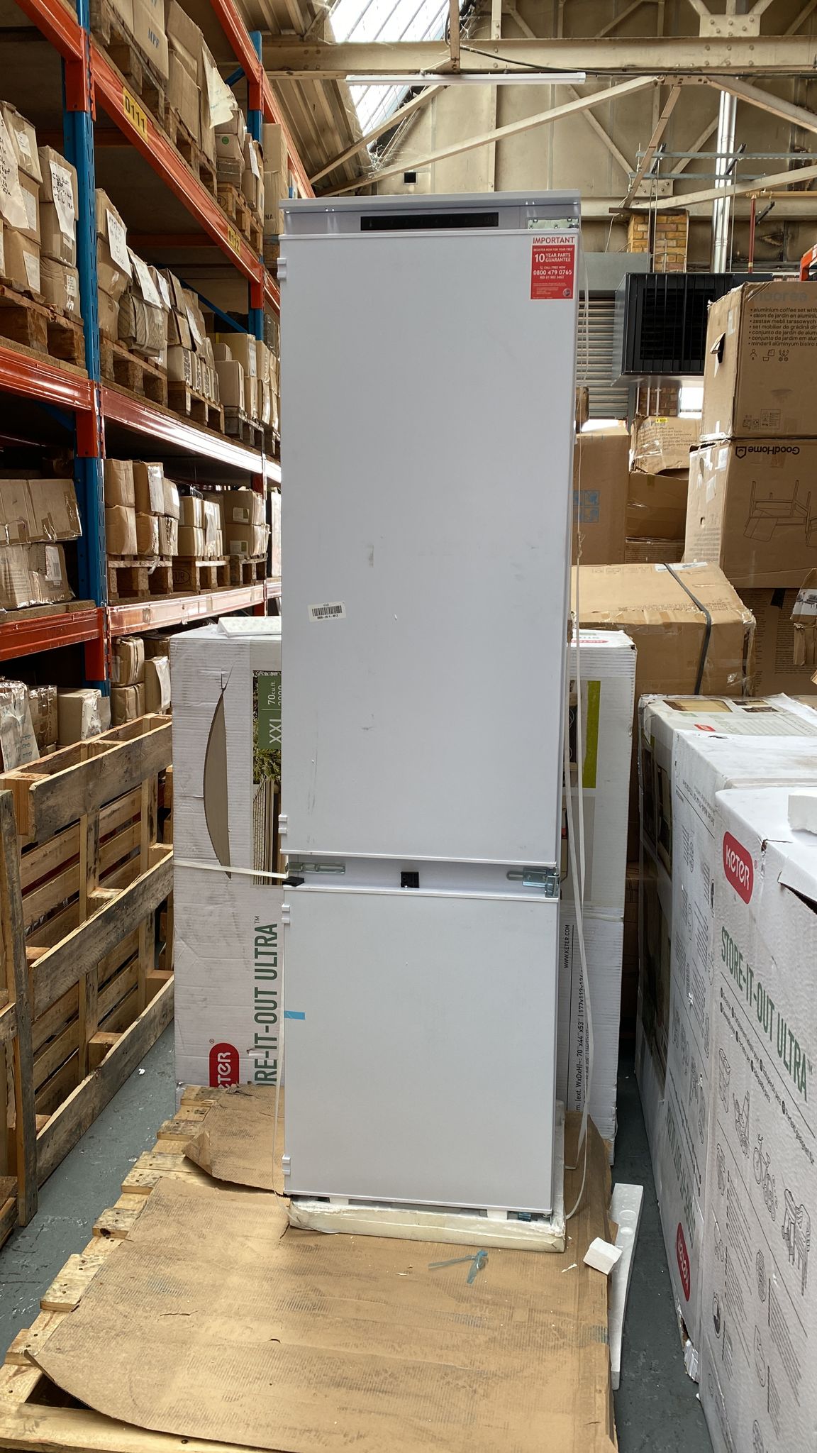 Hoover Fridge freezer-70:30 Integrated-White-BNBF 192 FK  X-Display-4613