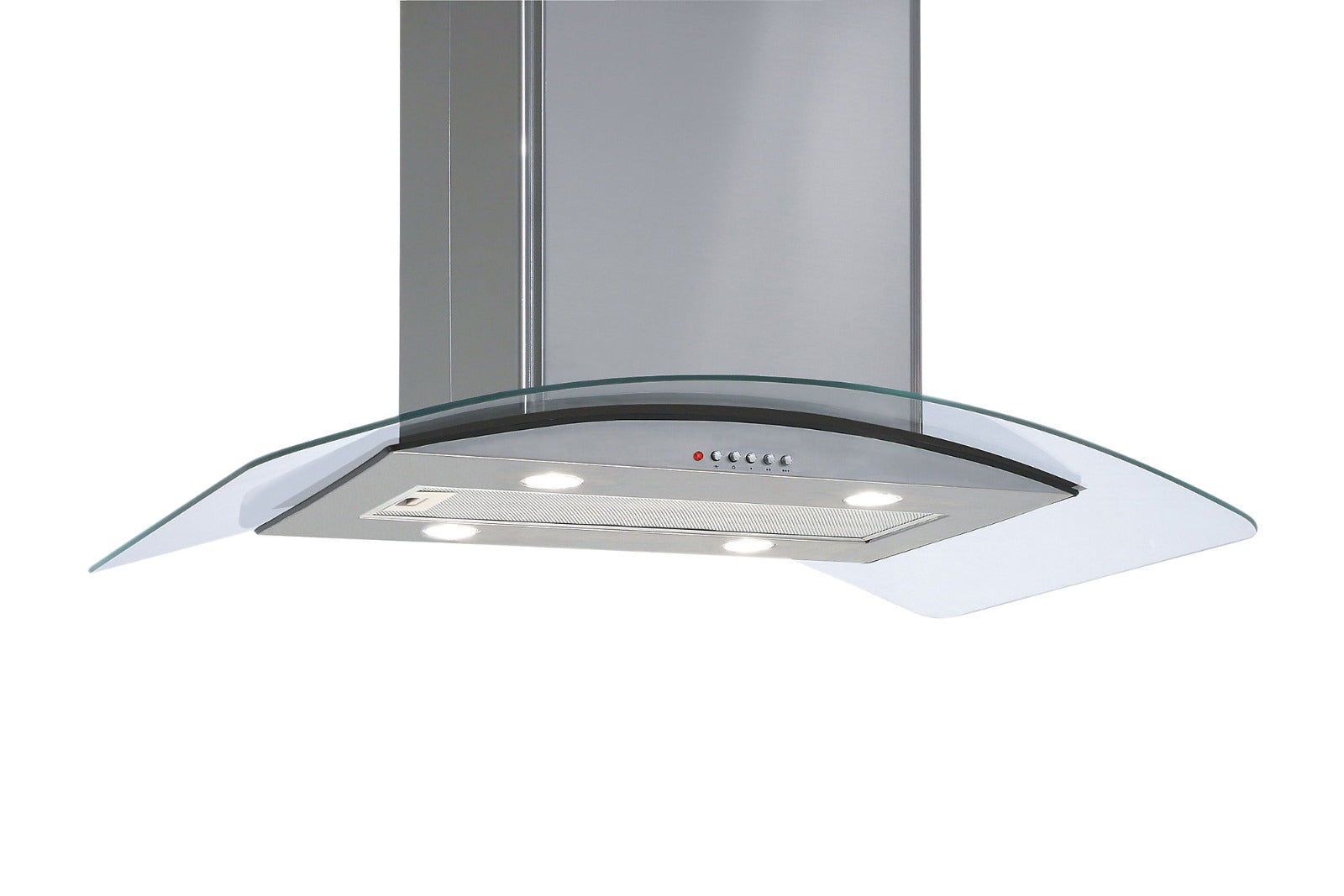 Cooke & Lewis Cooker hood,Glass & stainless steel (W)90cm GIHD90SS 7194
