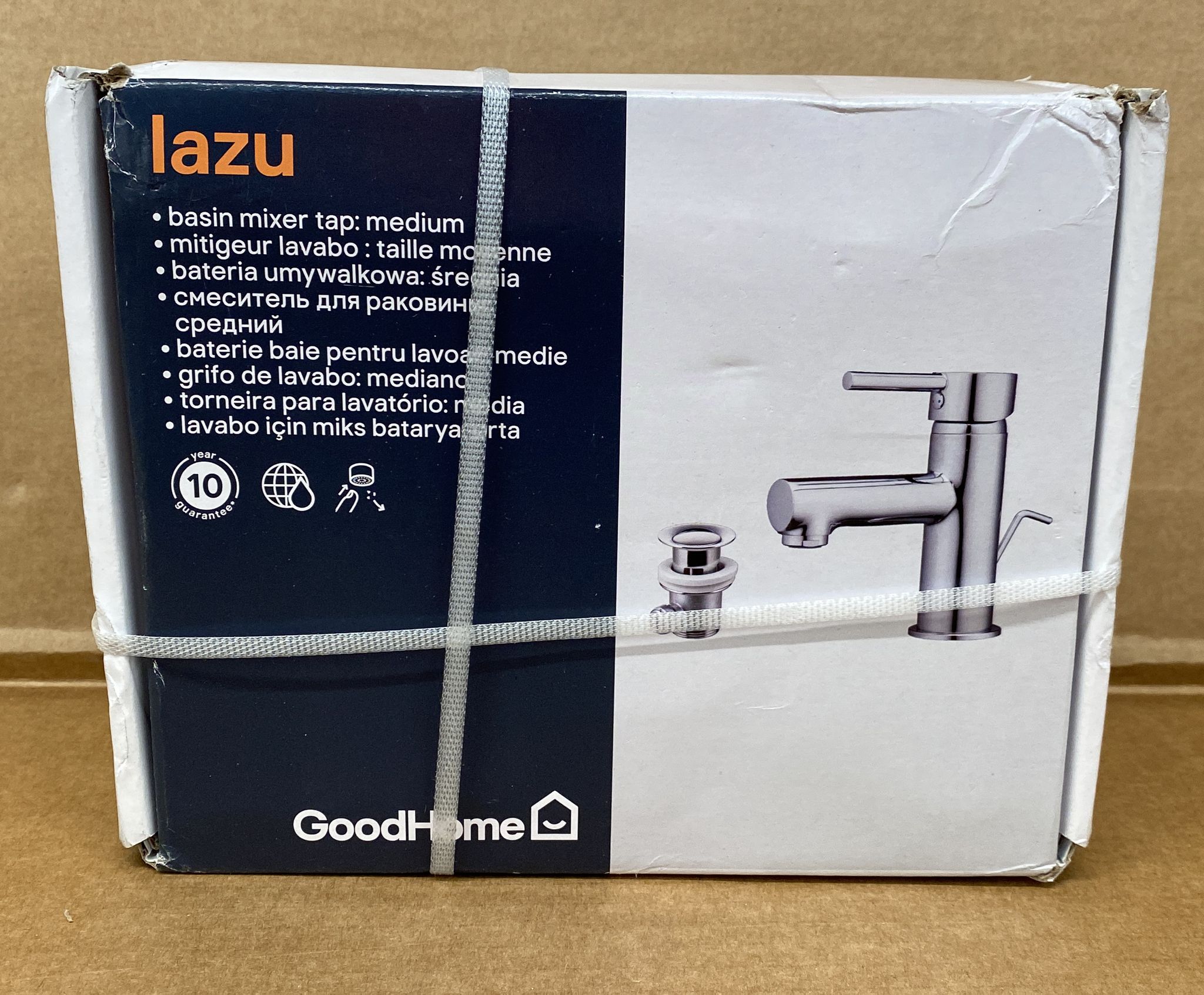 GoodHome Lazu 1 lever Contemporary Basin Mono mixer Tap – 4351