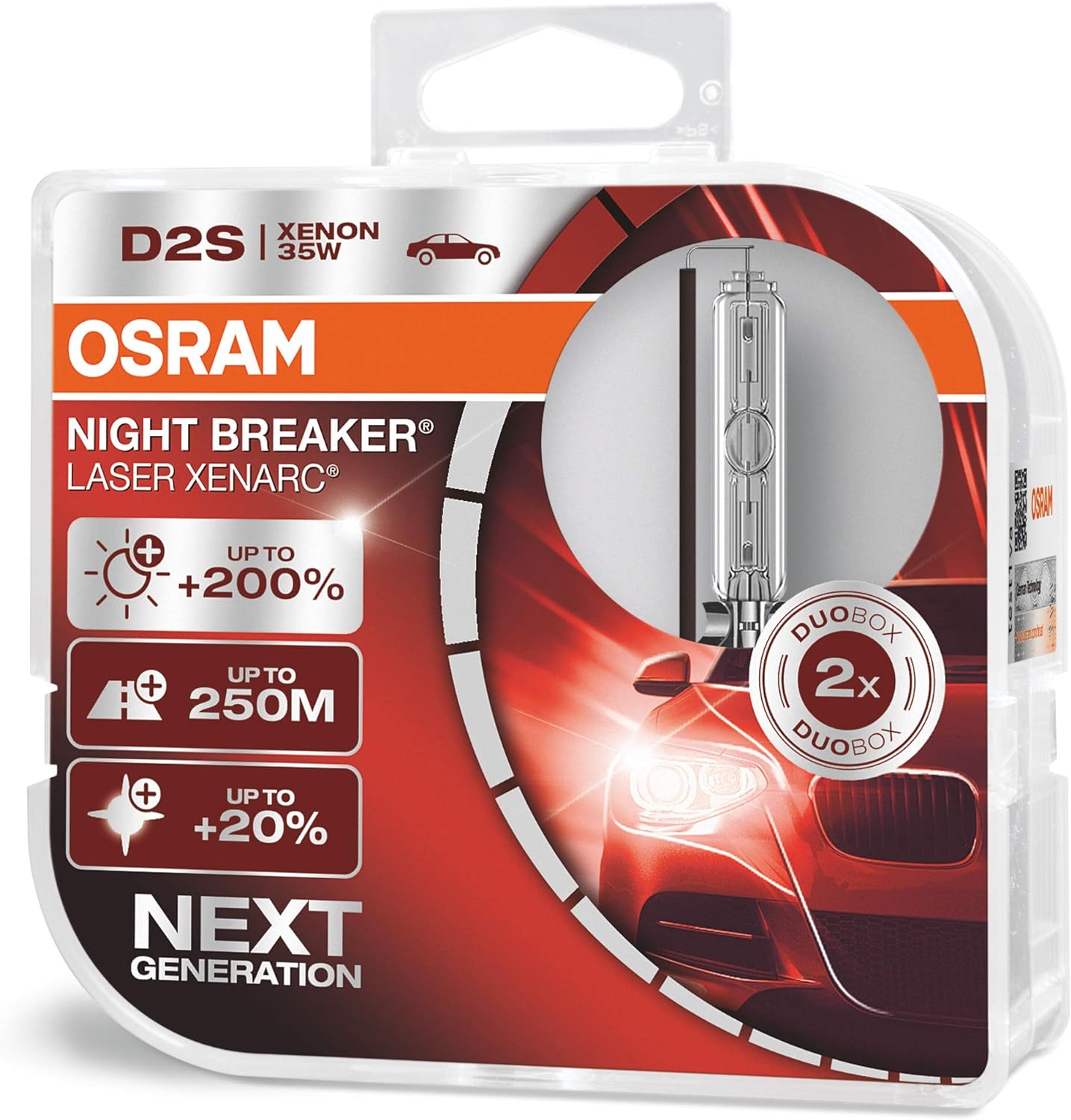 OSRAM Xenarc Night Breaker Laser D2S Xenon Car Headlight Bulbs -1281