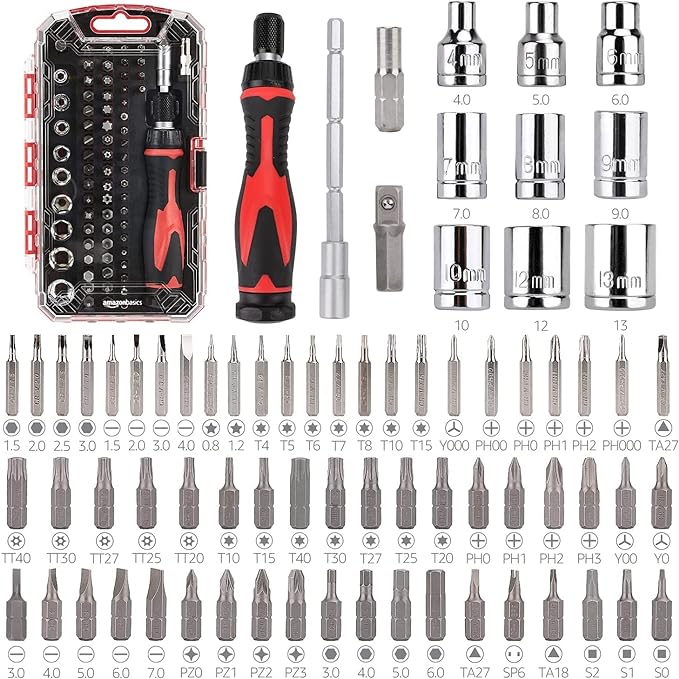 Magnetic Ratcheting Wrench and Electronics Precision Screwdriver Set