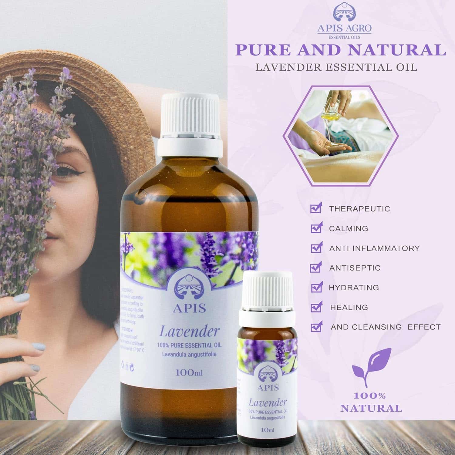 100% Pure Natural Bulgarian Lavender Essential Oil 35958