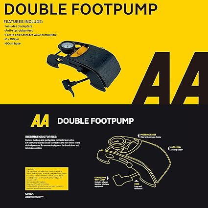 AA Twin Cylinder Foot Pump 