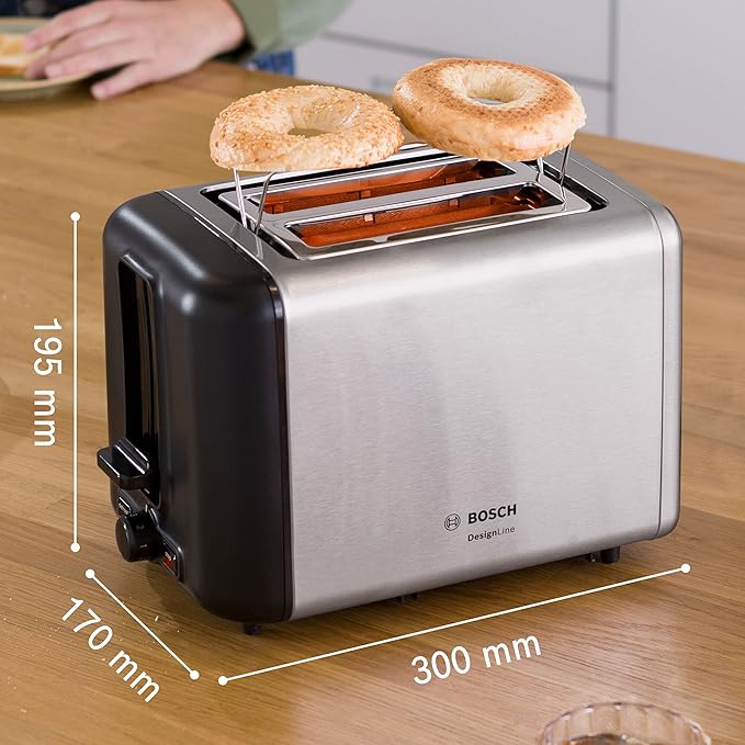 Bosch DesignLine Toaster Stainless Steel -TAT3P420GB-7196