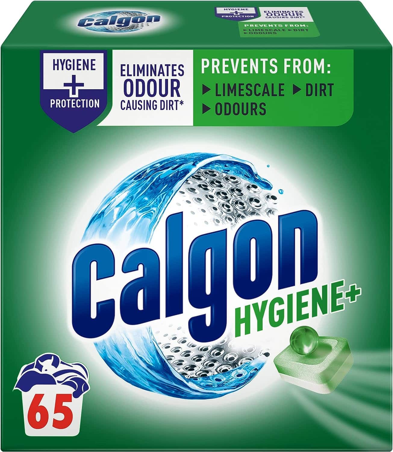 Calgon Hygiene Plus Water Softener Tablets-Washing Machine Cleaner & Limescale Remover-0032 (51 Capsules)