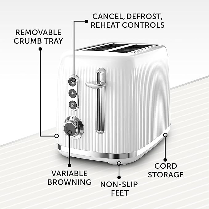 Breville Bold White 2-Slice Toaster-9000U