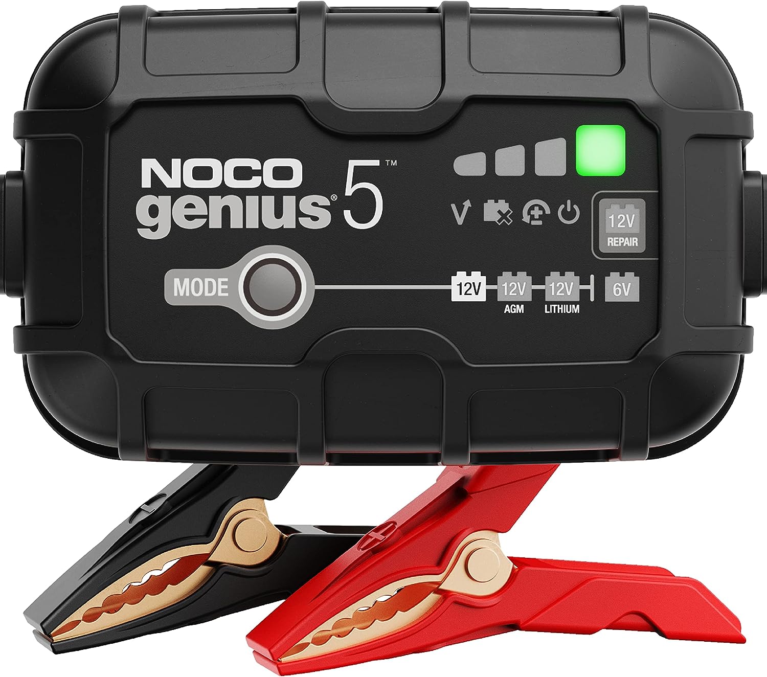 NOCO GENIUS5UK, 5A Car Battery Charger, 6V and 12V Portable Smart Charger-0229