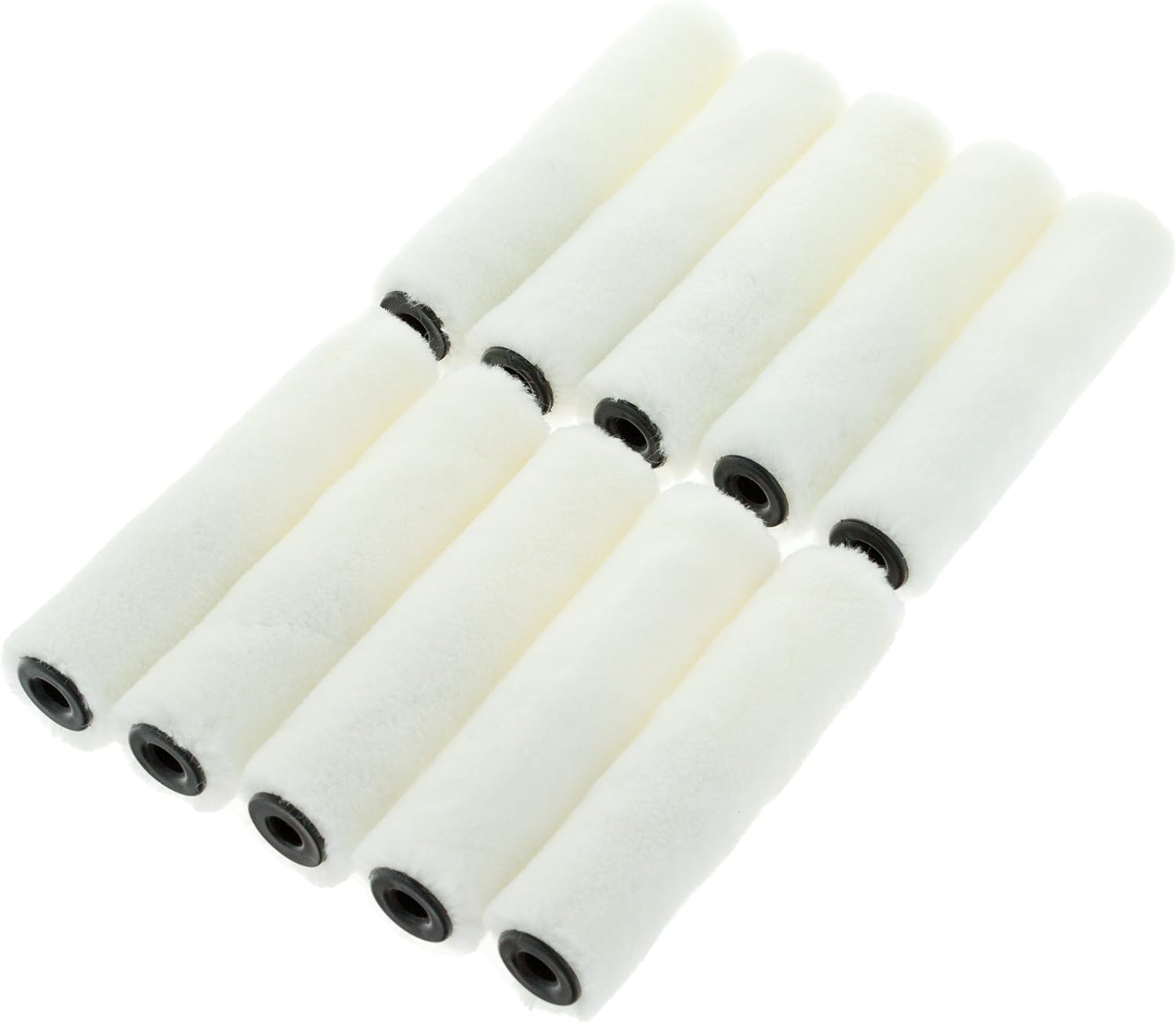 Coral Paint Mini Roller Cover 4 inch 9 Piece Pack Set, White 7395