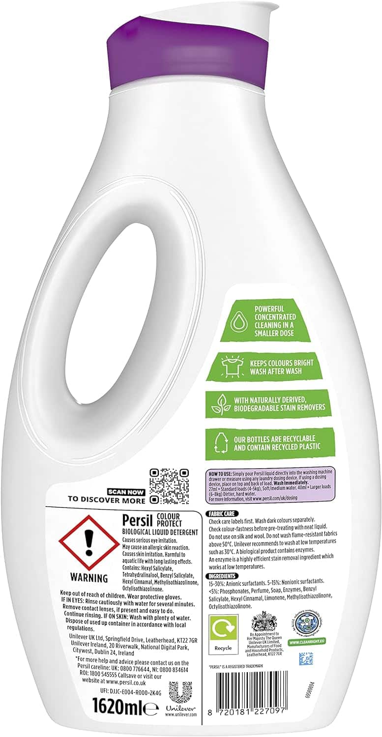 Persil Colour keeps colours bright Laundry Washing Liquid Detergent-7097