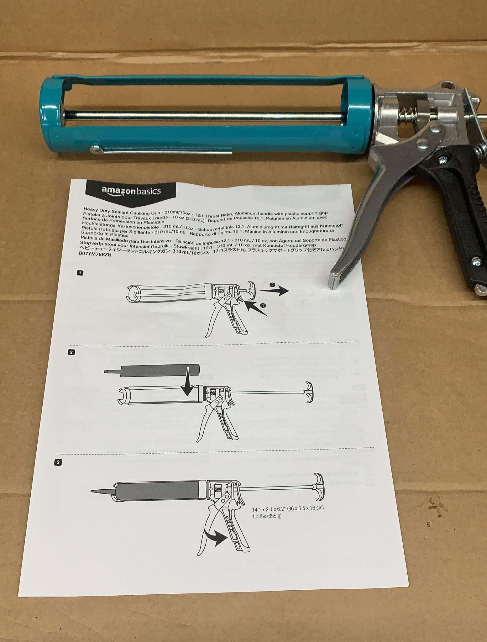 Amazon Basics Heavy Duty Sealant Caulking Gun - 310 ml-2313